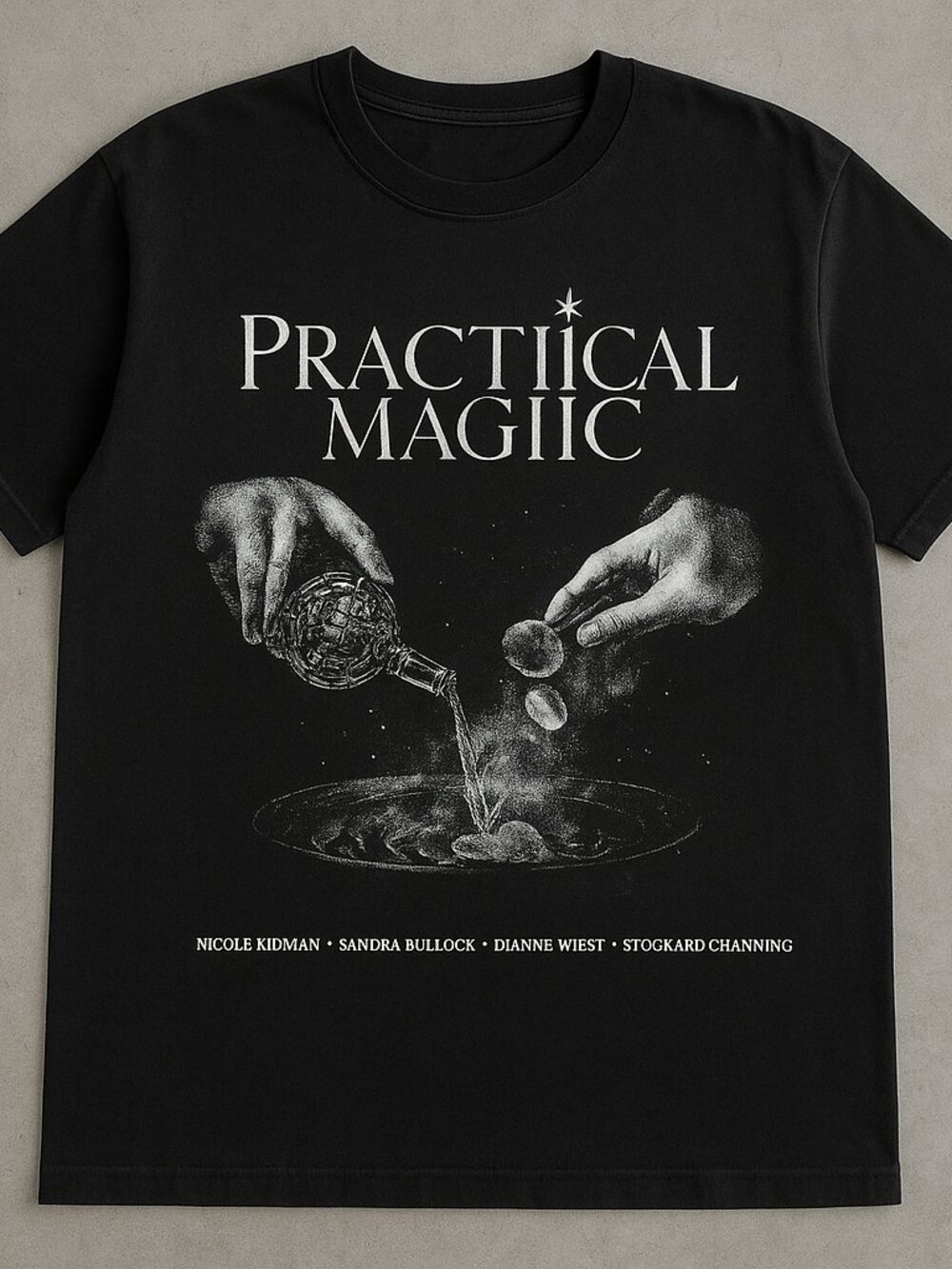 Practical Magic Graphic Tee | Witchy Vintage Movie Inspired Black T-Shirt